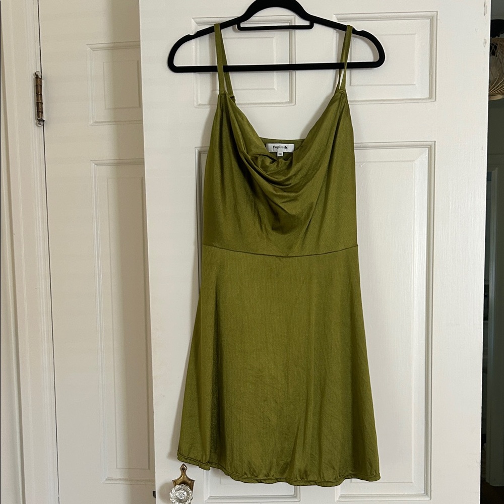 Olive Green Mini Dress